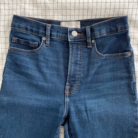 Everlane High Rise Skinny Jean in Mid Blue - Picture 4 of 6